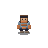 Guerreiro em pixel art